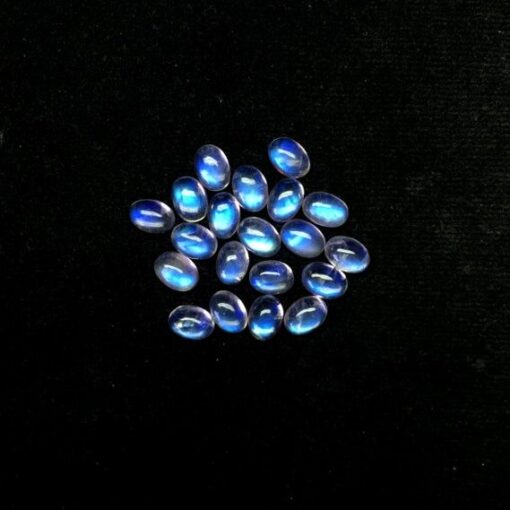 2x3mm Natural Rainbow Moonstone Oval Cabochon