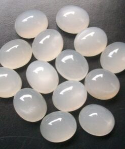 3x2mm Natural White Moonstone Oval Cabochon
