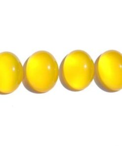 2x3mm Natural Yellow Chalcedony Oval Cabochon