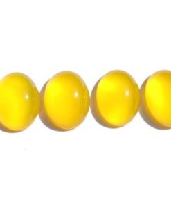 3x2mm Natural Yellow Chalcedony Oval Cabochon