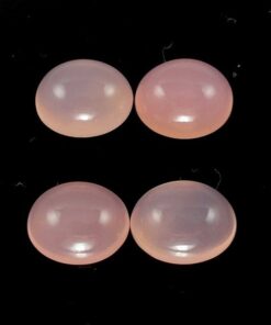 3x2mm Natural Pink Chalcedony Oval Cabochon