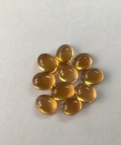 3x2mm Natural Citrine Oval Smooth Cabochon