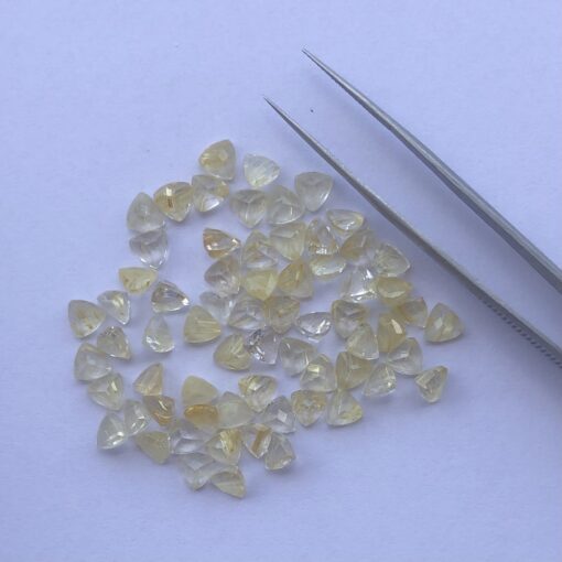 Natural Golden Rutile Trillion Gemstone