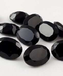 4x6mm Natural Black Spinel Oval Cut Gemstone