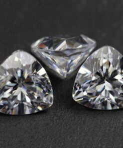 Natural Crystal Quartz Faceted Trillion Cut Gemstone