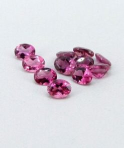 Natural Pink Tourmaline Faceted Oval Gemstone