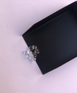 3x2mm Natural Crystal Quartz Pear Cut Gemstone