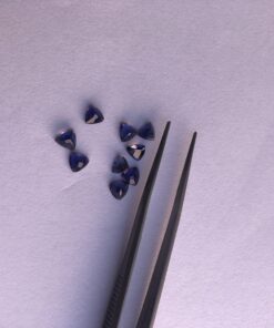 Natural Iolite Faceted Trillion Cut Gemstone