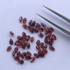 Natural Red Garnet Faceted Pear Gemstone