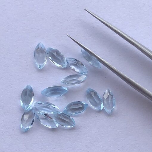 Natural Sky Blue Topaz Marquise Gemstone