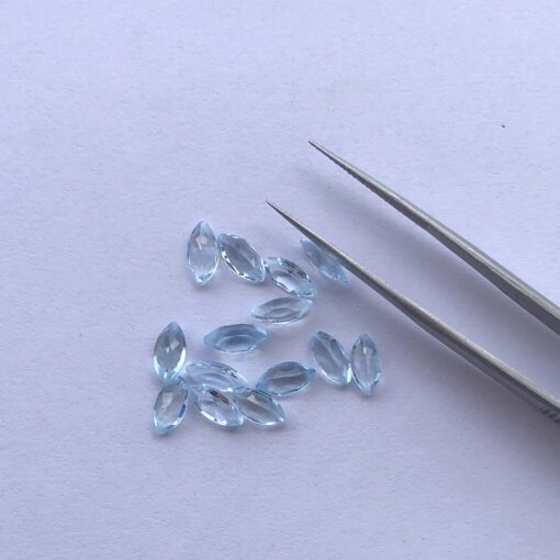 Natural Sky Blue Topaz Marquise Cut Gemstone