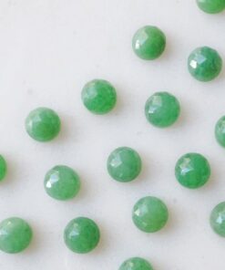 3mm Natural Green Aventurine Round Rose Cut Cabochon