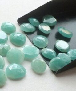 4mm Natural Amazonite Round Rose Cut Cabochon