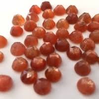 5mm Natural Sunstone Round Rose Cut Cabochon