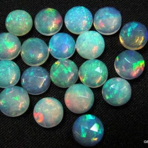 4mm Natural Ethiopian Opal Round Rose Cut Cabochon