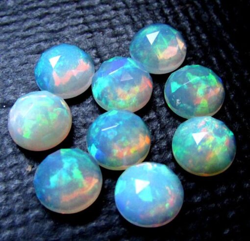 5mm Natural Ethiopian Opal Round Rose Cut Cabochon