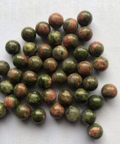 7mm Natural Unakite Round Sphere Gemstone