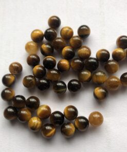 7mm Natural Tiger Eye Round Sphere Gemstone