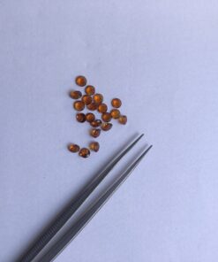 2.5mm Natural Brandy Citrine Round Cut Gemstone