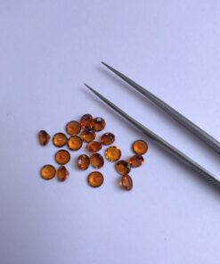 3.5mm Natural Brandy Citrine Round Cut Gemstone