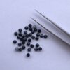 4mm Natural Black Onyx Round Rose Cut Cabochon