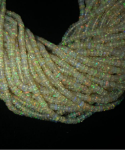 ethiopian opal rondelle beads