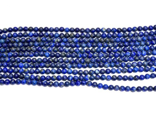 Shop 4mm Natural Lapis Lazuli Smooth Round Beads