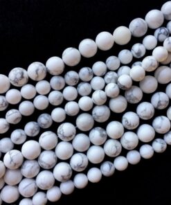 Shop 6mm Natural White Howlite Smooth Round Beads