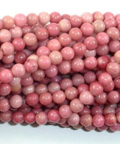 Shop 6mm Natural Pink Rhodonite Smooth Round Beads
