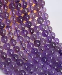 Shop 6mm Natural Amethyst Smooth Round Beads