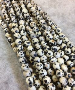 Shop 6mm Natural Dalmatian Jasper Smooth Round Beads