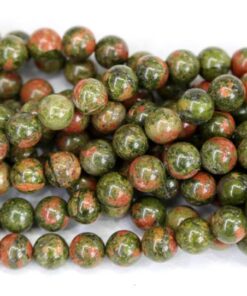 Shop 6mm Natural Unakite Smooth Round Beads