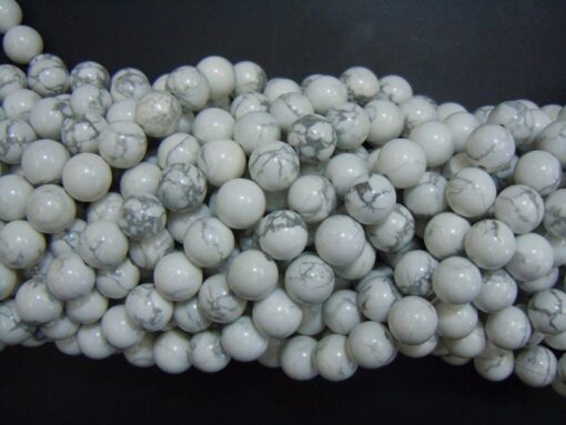 Shop 8mm Natural White Howlite Smooth Round Beads