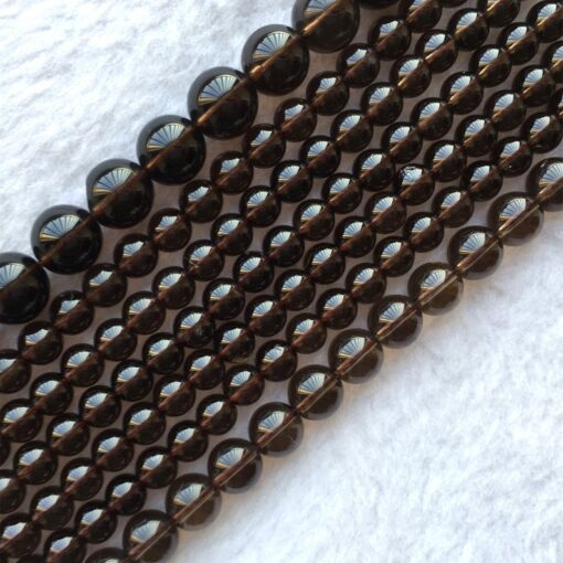 Shop 8mm Natural Smoky Quartz Smooth Round Beads