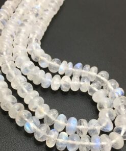 Shop Rainbow Moonstone Smooth Rondelle Beads