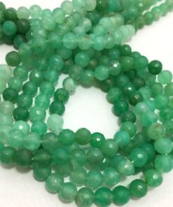 Shop Chrysoprase Faceted Round Beads Strand