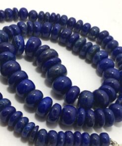 Shop Lapis Lazuli Smooth Rondelle Beads Strand