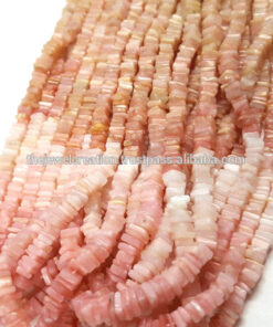 Shop Natural Pink Opal Smooth Square Beads Strand