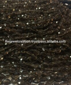 Shop Smoky Quartz Faceted Oval Beads Strand