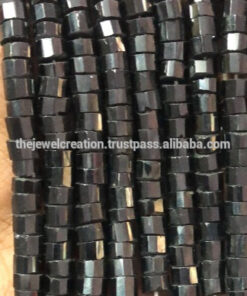 Shop Black Spinel Faceted Heishi Tyre Beads Strand