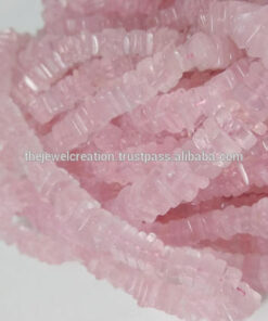 Shop Rose Quartz Smooth Square Beads Strand