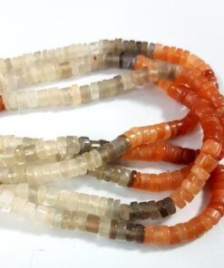 Shop Multi Moonstone Smooth Heishi Tyre Beads