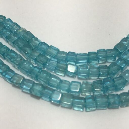 Shop Natural Blue Apatite Smooth Box Beads Strand