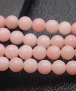 Shop Natural Pink Opal Smooth Round Beads Strand