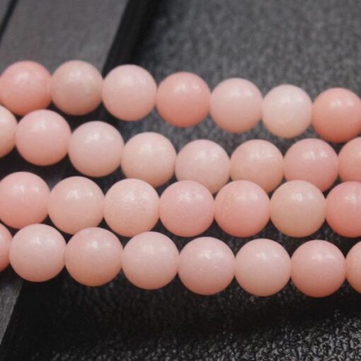 Shop Natural Pink Opal Smooth Round Beads Strand