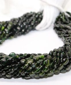 Shop Green Tourmaline Smooth Oval Beads Strand