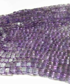 Shop Natural Amethyst Smooth Box Beads Strand