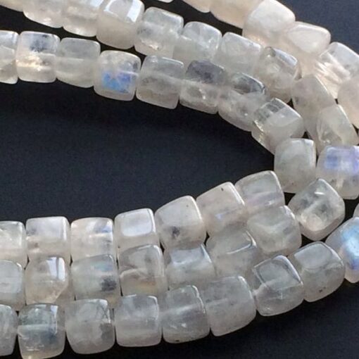 Shop Rainbow Moonstone Smooth Box Beads Strand