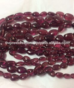 Shop Pink Tourmaline Smooth Tumble Nuggets Beads