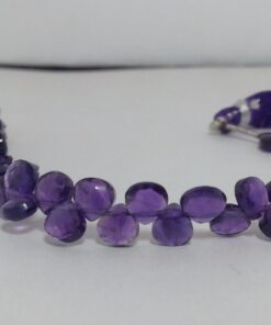 Shop African Amethyst Faceted Heart Beads Strand
